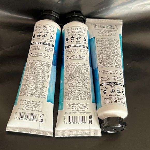 Bath & Body Works Endless Sea Hand Cream set of 3 - Picture 2 of 2